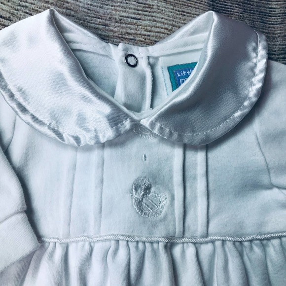 Vintage Little Me 3m Romper+Hat+Mittens - Picture 3 of 5